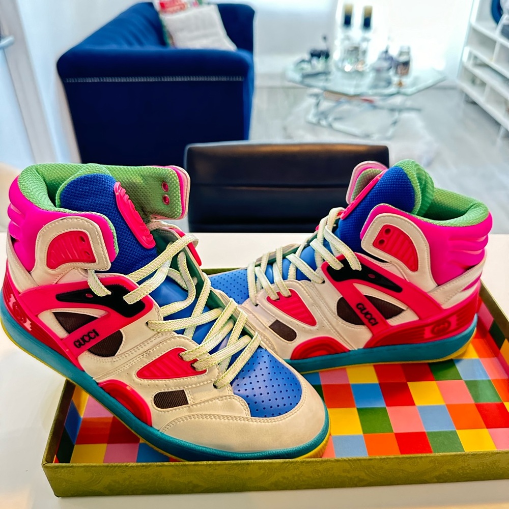 Gucci Basket High Multicolor Vintage - Picture 6 of 7